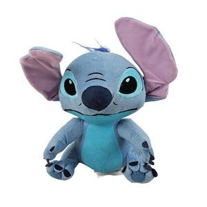 Disney Stitch Plush Surprise Smiles Blue Stuffed Animal Smooth Texture Toy 2022